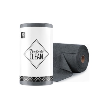 Çok Amaçlı Rulo Mikrofiber Temizlik Bezi 30x30 75 Yapraklı Koyu Gri