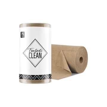 Çok Amaçlı Rulo Mikrofiber Temizlik Bezi 30x30 75 Yapraklı Kahverengi