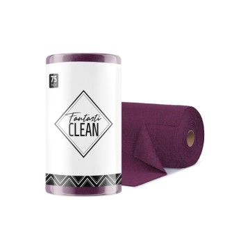 Çok Amaçlı Rulo Mikrofiber Temizlik Bezi 30x30 75 Yapraklı Koyu Mor